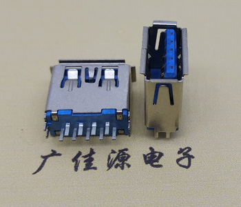 供應USB AF3.0母座,直插式PCB板有導位尺寸 供應USB AF3.0母座,直插式PCB板有導位尺寸
